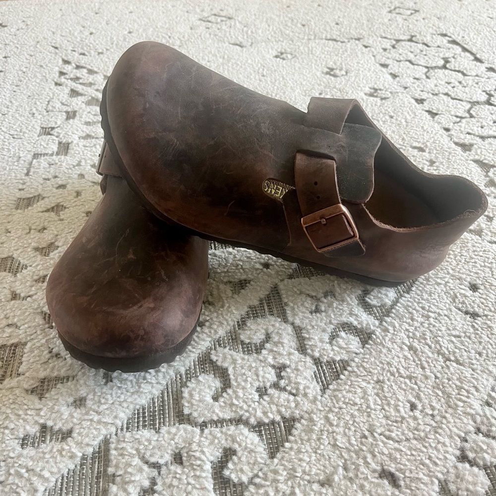 Oiled leather London Birkenstocks